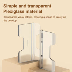 Hagibis  Vertical Laptop Stand For MacBook Pro Air transparent Desktop Gravity Holder Notebook Support for  Surface Book Tablet