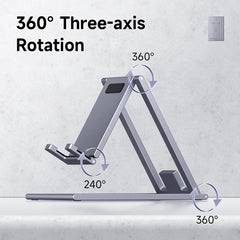 Hagibis Phone Stand Aluminum Cell Phone Adjustable Desk Phone Holder for iPhone 15/16/17 Pro Max SE Tablet Support Mount Stand