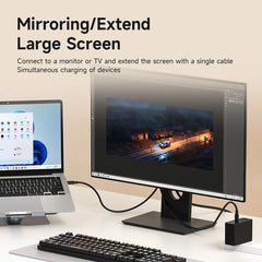 Hagibis Switch Dock for Nintendo Switch/OLED/Switch2 USB C to HDMI Cable Adapter 8K@60Hz HDR 100W PD for Laptops SteamDeck ROG