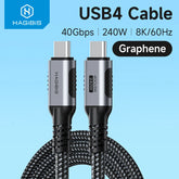 Hagibis USB4 Cable Compatible with Thunderbolt 3/4 5K@60Hz 40Gbps Data Transfer 100W 5A Fast Charging for Macbook Pro iPhone 17