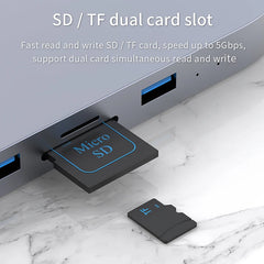 Hagibis USB C Hub with Hard Drive Enclosure Type-C Docking Station for Mac mini with 2.5 SATA NVME M.2 SSD Case DP USB3.0 M1/M2