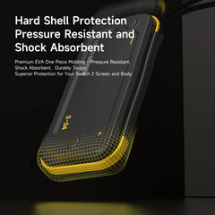 Hagibis Carrying Case for Nintendo Switch 2 PU Leather Bag Portable Travel Pouch Case with10 Game Cartridges for NS Accessories