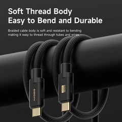 Hagibis USB C to USB C Cable 240W PD3.1 USB4 80Gbps 8K@60Hz Soft Fast Charging Cord for Macbook Pro iPad iPhone Laptop Dell XPS