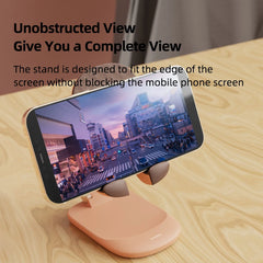 Hagibis Foldable Cell Phone Stand Desktop Phone Stand mini Adjustable cute Holder for iPhone 16/15/14 Pro Max Samsung Tablets