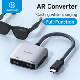 Hagibis AR Glasses Adapter USB C to Glasses and Charging Converter USB-C Hub Charge and Play For Switch Rokid/Xreal/RayNeo Air