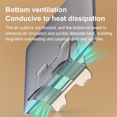 Hagibis  Vertical Laptop Stand For MacBook Pro Air transparent Desktop Gravity Holder Notebook Support for  Surface Book Tablet