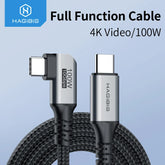 Hagibis USB C to USB C Cable USB 3.2 Gen 2 Type C Cable 10Gbps 4K 60Hz Video 100W Fast Charging for iPhone 17 Macbook Pro iPad