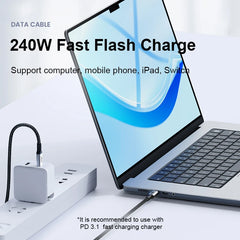 Hagibis 240W USB Type C Cable PD 3.1 Fast Charging Type C to Type C line for MacBook Pro Air PS4/5 iPhone 17 Switch iPad Samsung