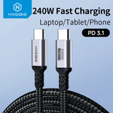 Hagibis 240W USB Type C Cable PD 3.1 Fast Charging Type C to Type C line for MacBook Pro Air PS4/5 iPhone 17 Switch iPad Samsung