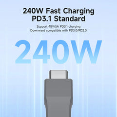 Hagibis Short USB C Cable 40Gbps USB4 Cable PD 240W Fast Charging for SSD iPhone 16 Power Bank USB DAC & AMP Headphone Amplifier