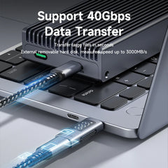 Hagibis LED Display 240W USB C Adapter Type C to USB C USB4 Connector 40Gbps 8K@60Hz for Thunderbolt 4/3 iPhone 17 Macbook Pro