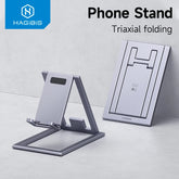 Hagibis Phone Stand Aluminum Cell Phone Adjustable Desk Phone Holder for iPhone 15/16/17 Pro Max SE Tablet Support Mount Stand