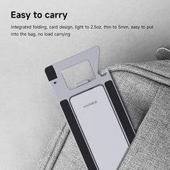 Hagibis Cell Phone Desktop Holder Foldable Metal Phone Stand 5 in 1 Creative bottle opener for iPhone 15/16/17 Pro Max Samsung