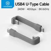 Hagibis Short USB C Cable 40Gbps USB4 Cable PD 240W Fast Charging for SSD iPhone 16 Power Bank USB DAC & AMP Headphone Amplifier