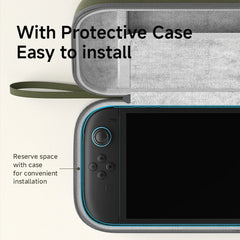 Hagibis Carrying Case for Nintendo Switch 2 Hard Shell Portable Travel Pouch Dual-sided Bag for NS Accessories10 Game Cartridges