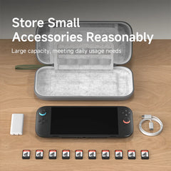 Hagibis Carrying Case for Nintendo Switch 2 Hard Shell Portable Travel Pouch Dual-sided Bag for NS Accessories10 Game Cartridges