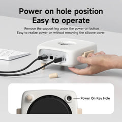 Hagibis Silicone Protective Cover Case for Mac Mini M4/M4 Pro 2024 Soft Shockproof Anti-Scratch Dock Dustproof Desk Stand Cute