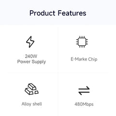 Hagibis 240W USB Type C Cable PD 3.1 Fast Charging Type C to Type C line for MacBook Pro Air PS4/5 iPhone 17 Switch iPad Samsung
