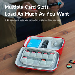 Hagibis Switch Carrying Case for Nintendo Switch/OLED Portable Full Protection Carrying Travel Bag for Switch Console Game Card