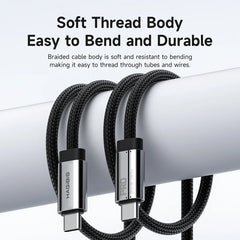 Hagibis USB C to USB C Full Function Cable Super Soft USB4 80Gbps 8K 240W Fast Charging Cord for Thunderbolt 4/5 iPhone Laptop