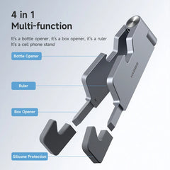 Hagibis Multifunction Cell Phone Stand Adjustable Foldable Desktop Phone Holder Box Bottle opener for iPhone 16 17 Pro Max iPad