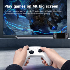 Hagibis 6 in 1 SteamDeck Docking Station Dock Holder OLED Hub USB C to RJ45 4K@60Hz HDMI Fast Charging Base Handheld Accessories