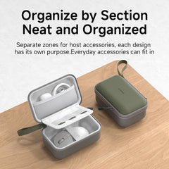 Hagibis Electronic Organizer Travel Case Bag for Mouse Portable Carry Case for Wireless Mouse Cable Charger Power Bank Hardshell