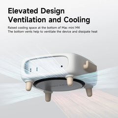 Hagibis Silicone Protective Cover Case for Mac Mini M4/M4 Pro 2024 Soft Shockproof Anti-Scratch Dock Dustproof Desk Stand Cute