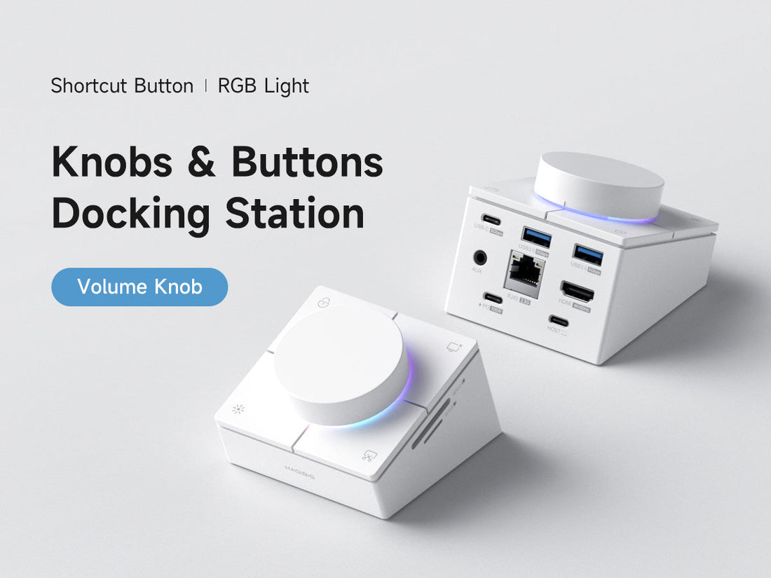 それは、ハブを超え、デスクの「司令塔」へ。Hagibis ノブ＆ショートカットキー搭載 USB-Cハブ、誕生。