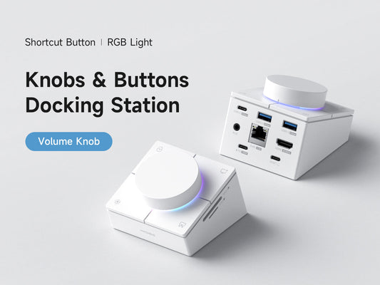 それは、ハブを超え、デスクの「司令塔」へ。Hagibis ノブ＆ショートカットキー搭載 USB-Cハブ、誕生。