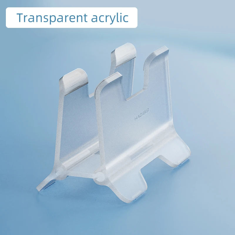 Hagibis  Vertical Laptop Stand For MacBook Pro Air transparent Desktop Gravity Holder Notebook Support for  Surface Book Tablet