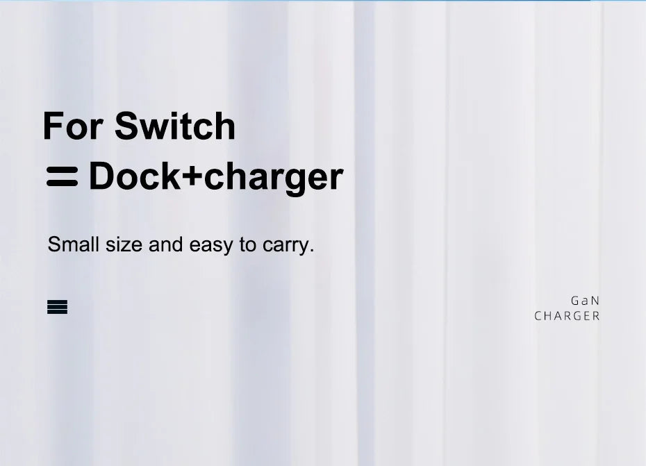Hagibis Switch Dock for Nintendo Switch GaN fast charger  Portable TV Docking Station 4K HDMI-compatible for Laptops iPad Phone - Intechlegent