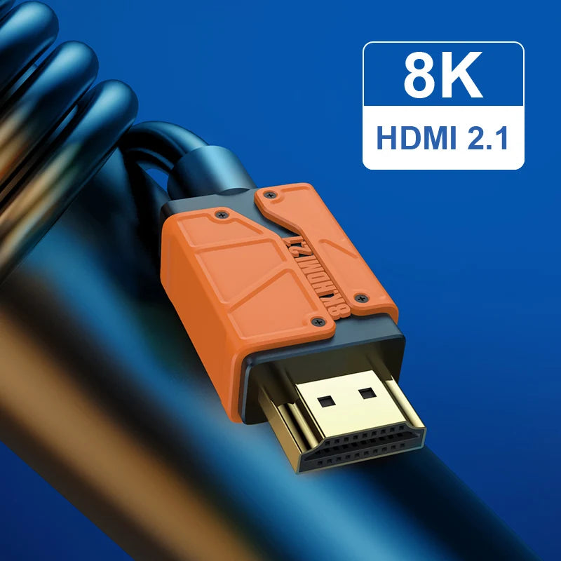Hagibis HDMI-compatible 2.1 cable 48Gbps High Speed 8K/60Hz 4K/120Hz 144Hz Digital cord 2.0 for HDTV PS5 PS4 XBox Projector NS - Intechlegent
