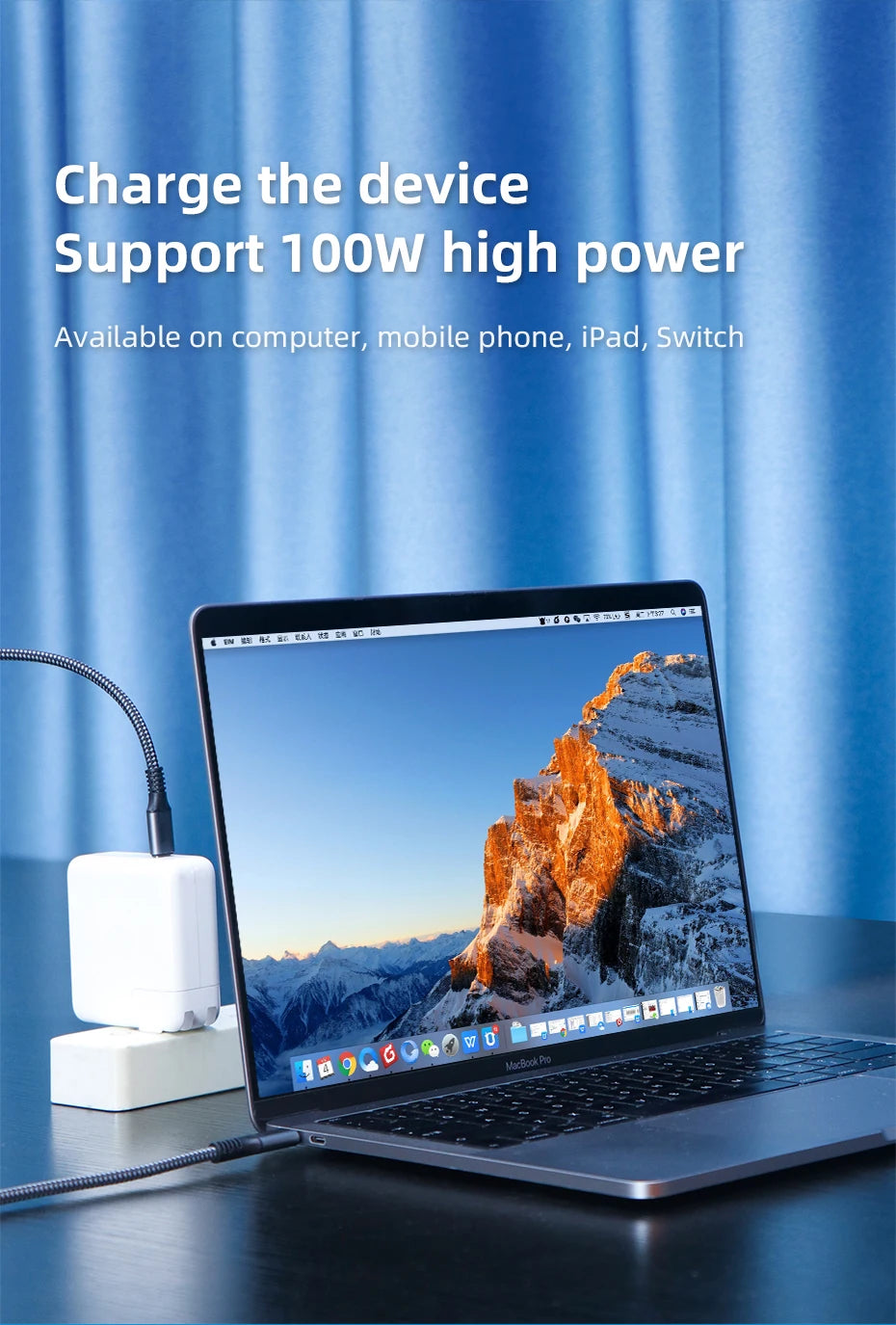 Hagibis USB4 Cable Compatible with Thunderbolt 3/4 5K@60Hz 40Gbps Data Transfer 100W 5A Fast Charging for Macbook Pro iPhone 17