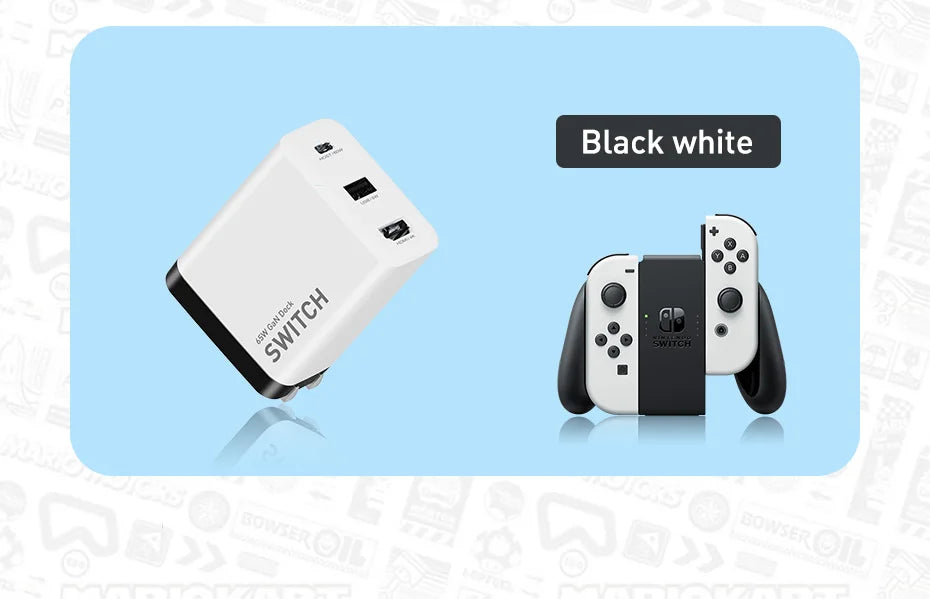 Hagibis Switch Dock for Nintendo Switch GaN fast charger  Portable TV Docking Station 4K HDMI-compatible for Laptops iPad Phone - Intechlegent