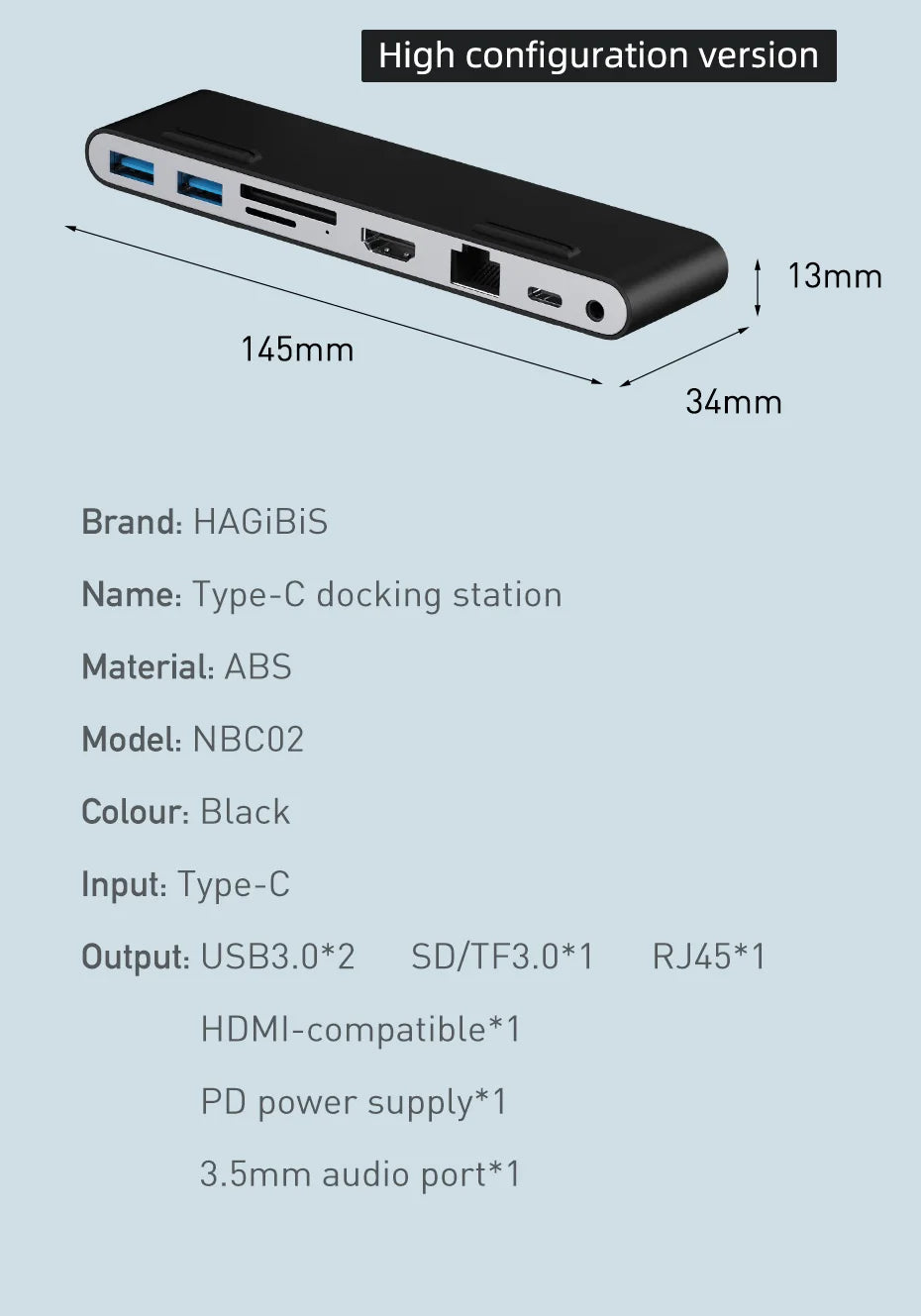 Hagibis Laptop Stand for Desk Ergonomic Aluminum Notebook Riser Adjustable Height Laptop Mount Holder with Hub Docking Station - Intechlegent