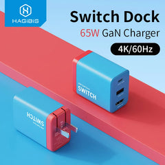 Hagibis Switch Dock for Nintendo Switch GaN fast charger  Portable TV Docking Station 4K HDMI-compatible for Laptops iPad Phone - Intechlegent
