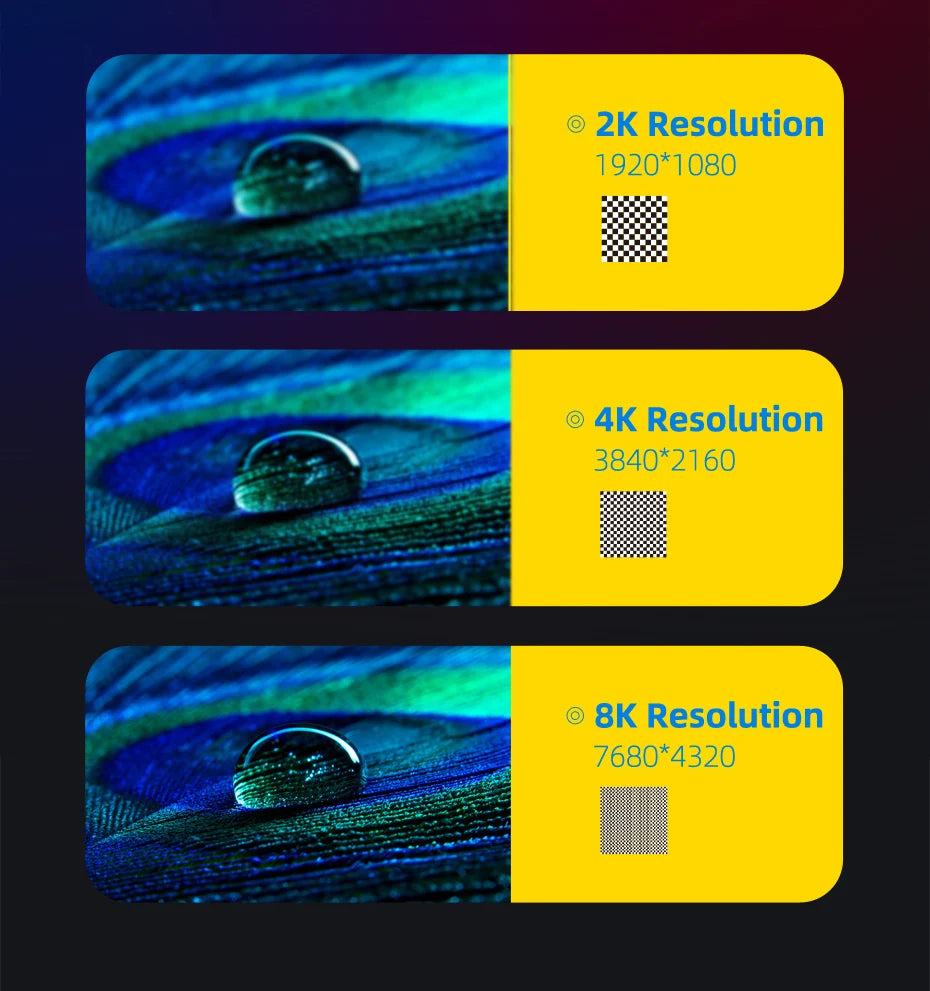 Hagibis HDMI-compatible 2.1 cable 48Gbps High Speed 8K/60Hz 4K/120Hz 144Hz Digital cord 2.0 for HDTV PS5 PS4 XBox Projector NS - Intechlegent