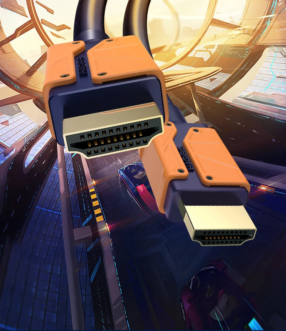 Hagibis HDMI-compatible 2.1 cable 48Gbps High Speed 8K/60Hz 4K/120Hz 144Hz Digital cord 2.0 for HDTV PS5 PS4 XBox Projector NS - Intechlegent