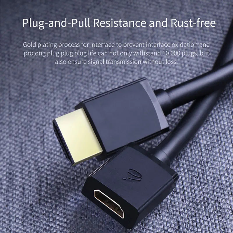 Hagibis HDMI-compatible Extension Cable 4K HDMI-compatible 2.0 male to female extender for Computer/HDTV/Laptop/Projector/PS3/4 - Intechlegent