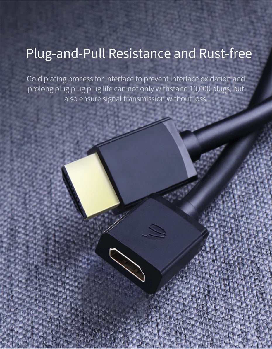 Hagibis HDMI-compatible Extension Cable 4K HDMI-compatible 2.0 male to female extender for Computer/HDTV/Laptop/Projector/PS3/4 - Intechlegent