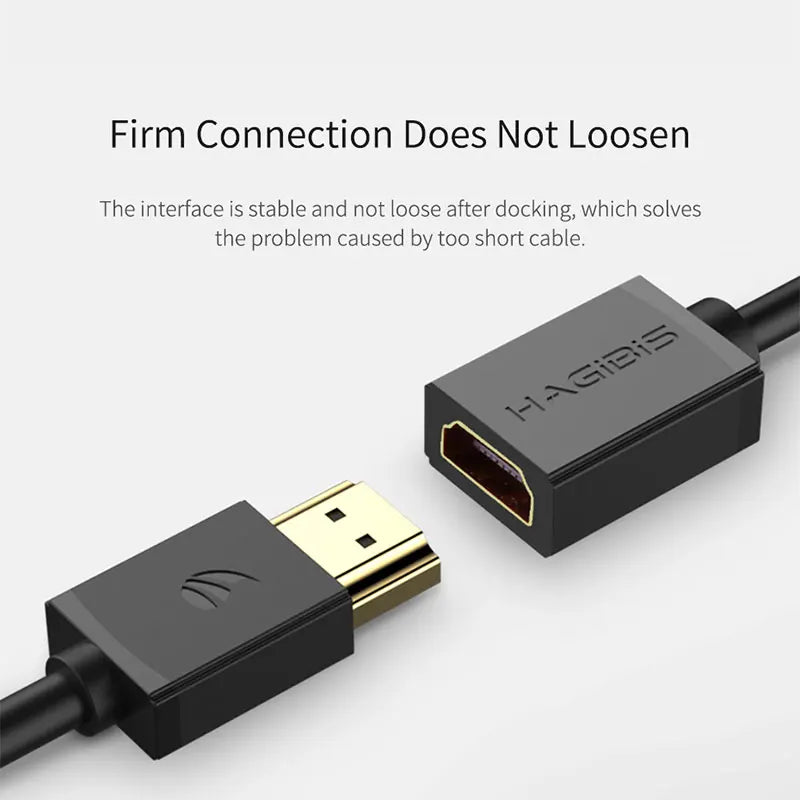 Hagibis HDMI-compatible Extension Cable 4K HDMI-compatible 2.0 male to female extender for Computer/HDTV/Laptop/Projector/PS3/4 - Intechlegent