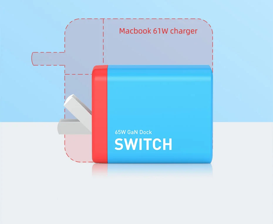 Hagibis Switch Dock for Nintendo Switch GaN fast charger  Portable TV Docking Station 4K HDMI-compatible for Laptops iPad Phone - Intechlegent