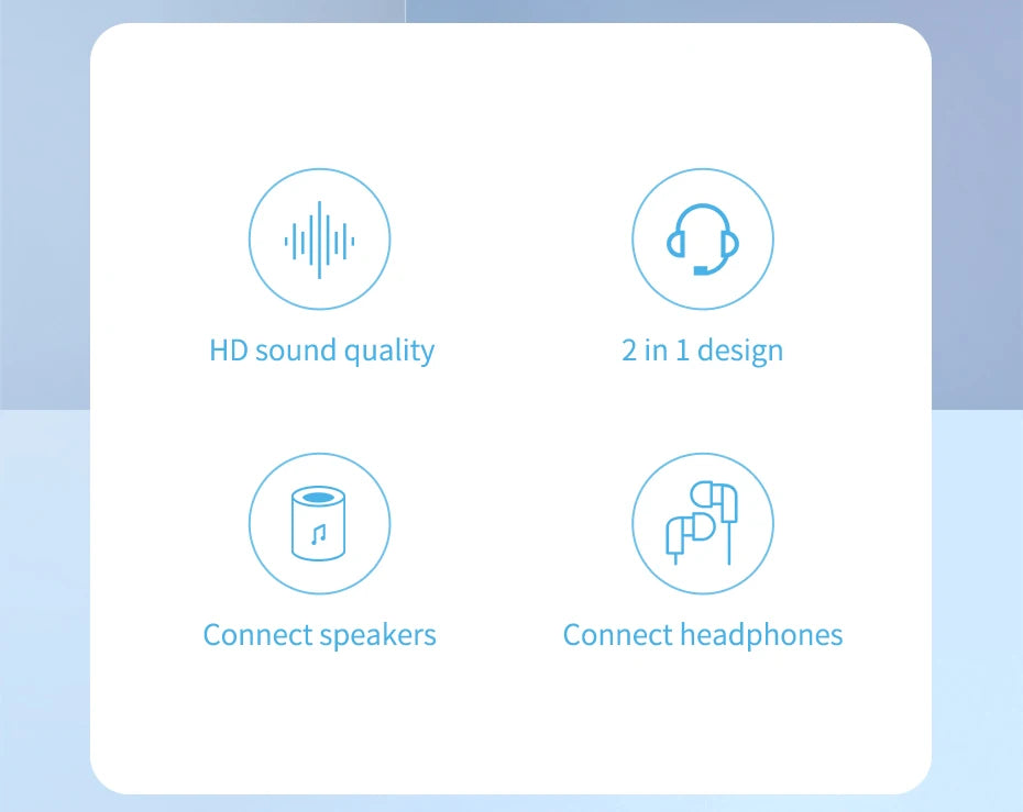 Hagibis 2 in 1 USB Sound Card Portable External 3.5mm Microphone Audio Adapter for PC Laptop PS4/5 Earphone Speaker Windows Mac - Intechlegent