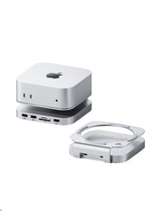 Hagibis Mac Mini M4 SSD Stand Hub Dock with NVMe SSD Case, USB 3.2 Gen 2 Expansion with SD Card Reader for Mac Mini M4