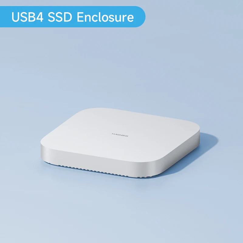 Hagibis USB4 Hard Drive Enclosure 40Gbps M.2 NVMe SSD Case for Mac mini M4/M4 Pro Compatible with Thunderbolt 5/4 External SSD