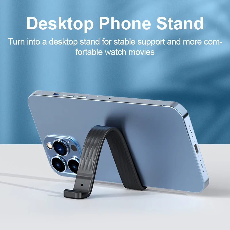 Hagibis Phone Grip Strap Stand Cell Phone Wristband Finger Holder Portable Universal Foldable Kickstand for Most Smartphones - Intechlegent