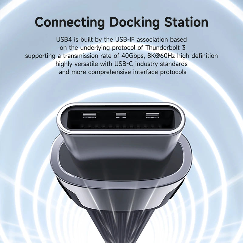 Hagibis USB4 Data Cable – 40Gbps, 240W PD, 8K Display Support - Intechlegent