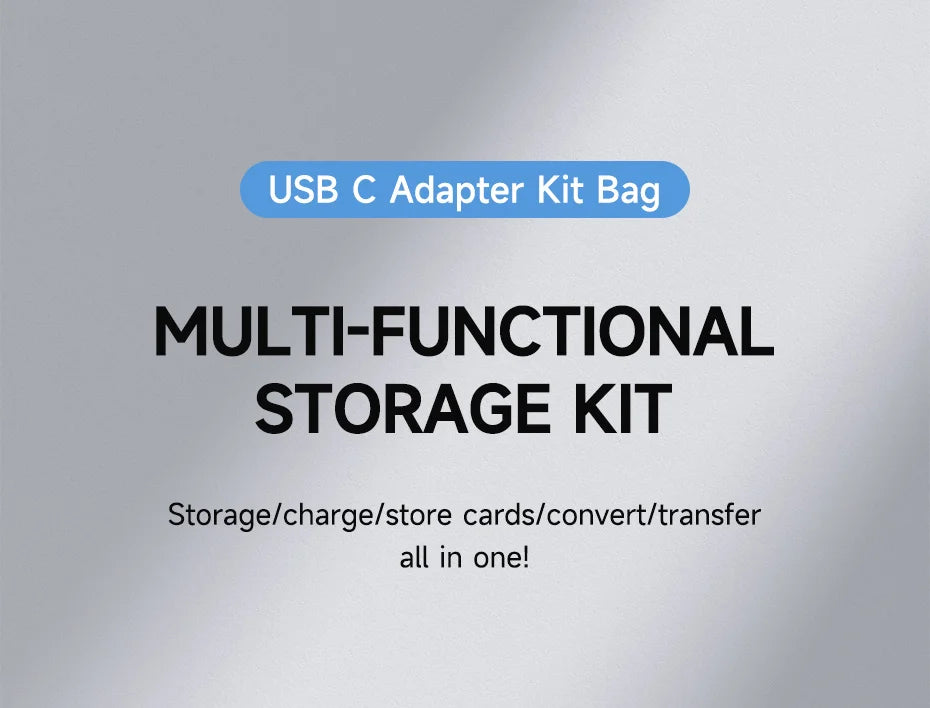 Hagibis Multi USB C Adapter Kit Short USB4 Fast Charging Cable Set Storage Box USB to Type-c Compatible with Thunderbolt 4/3 - Intechlegent