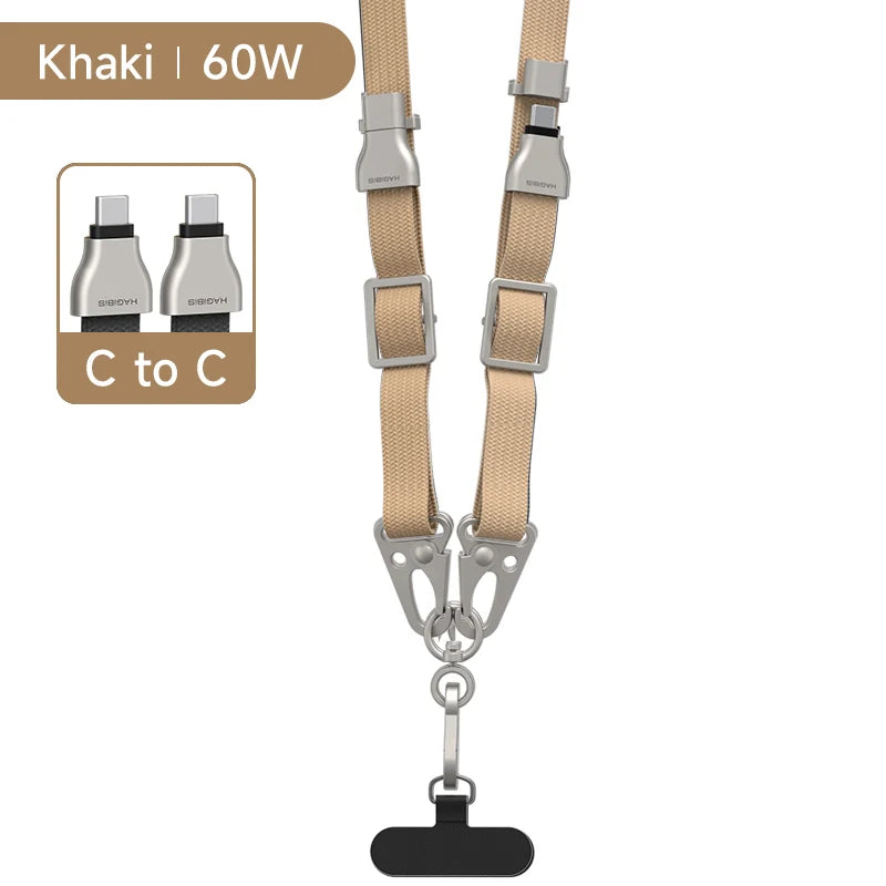 Hagibis Universal Phone Lanyard USB C to USB C Cable Phone Strap Anti-loss C to C Cord for iPhone 16 Pro Max Camera Sony Fuji - Intechlegent